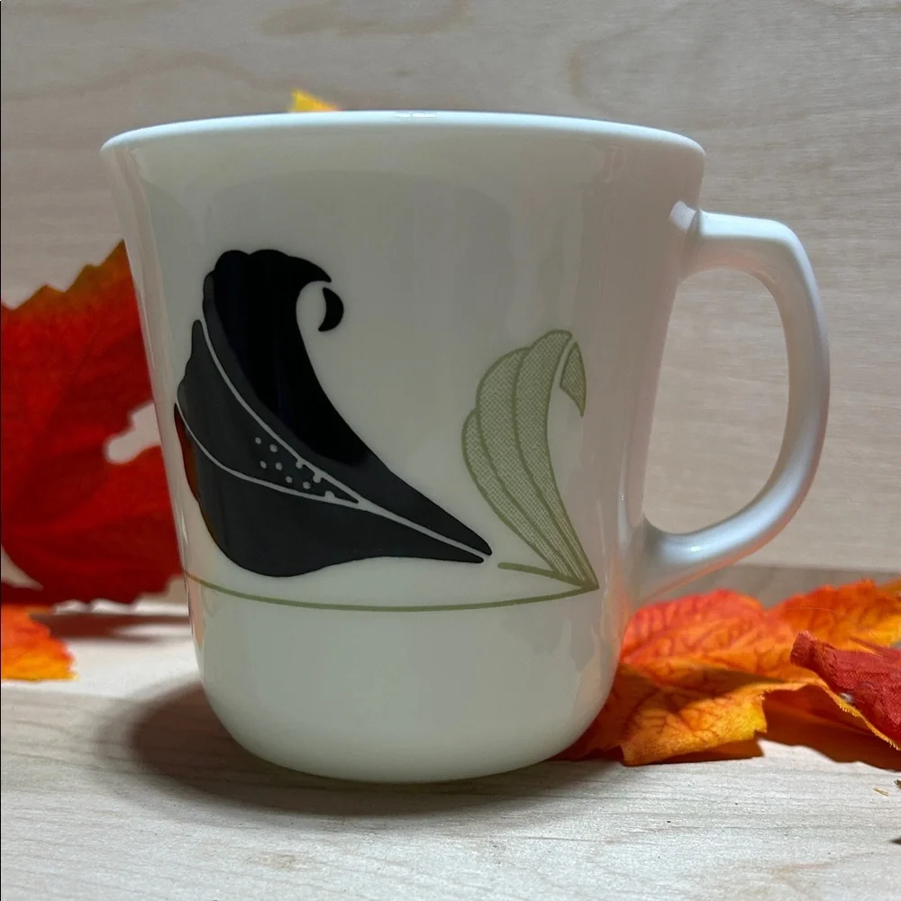 BLACK ORCHID by Corningware set of 4 Coffee Cup Mug and 2 salad plate - Picture 3 of 6